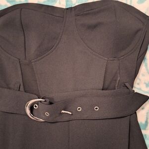 Derek Heart Black Strapless Jumpsuit